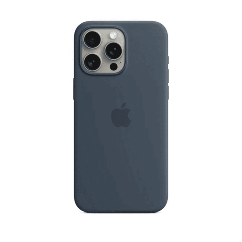 

N/a APPLE IPHONE 15 PRO MAX SILICONE CASE STORM BLUE WITH MAGSAFE