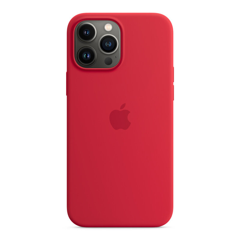 

Apple iPhone 13 Pro Max Silicone Case Original Mm2V3Fe/A Red With Magsafe