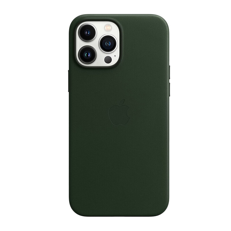 

Apple iPhone 13 Pro Max Leather Case Original Mm1Q3 Sequoia Green With Magsafe