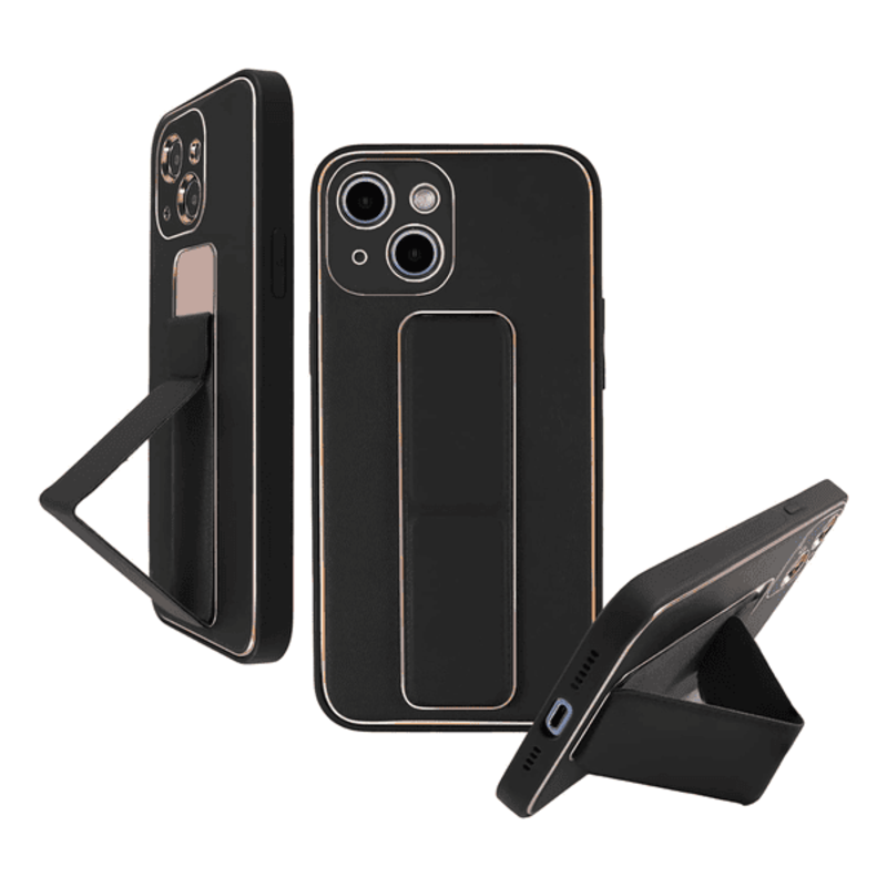 

N/a MY CHOICE LEATHER GRIP COVER IPHONE 13 PRO BLACK