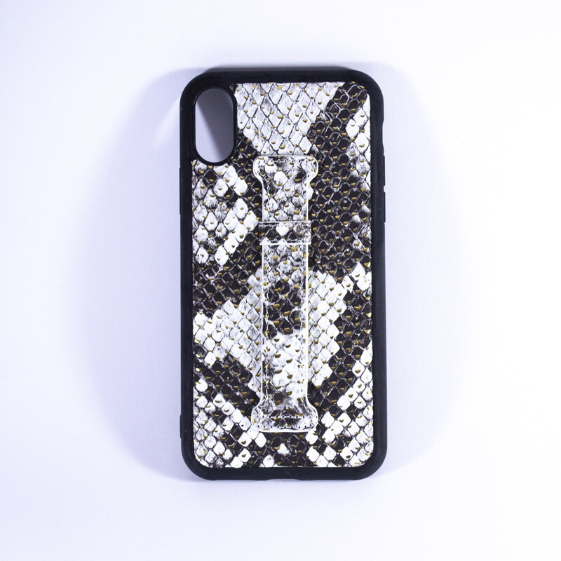 

N/a ISAFE SIGNATURE SNAKE LEATHER RING BACK CASE IPHONE XS GOLD