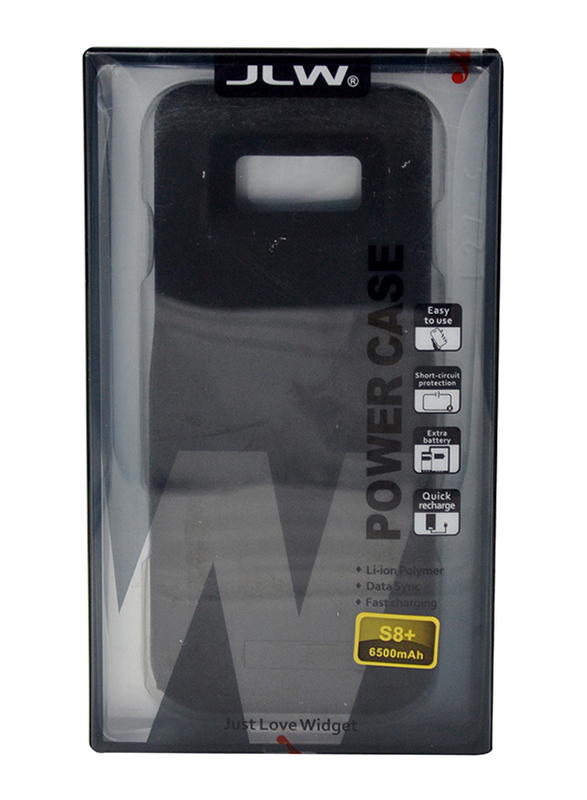 JLW Power Pack Samsung Galaxy S8 Plus Phone Battery Case, Black