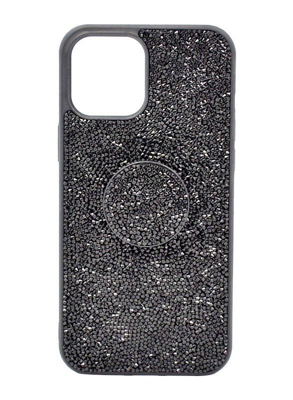 

iSafe Apple iPhone 13 Pro Bling Pop Up Hard Mobile Phone Case Cover, Black
