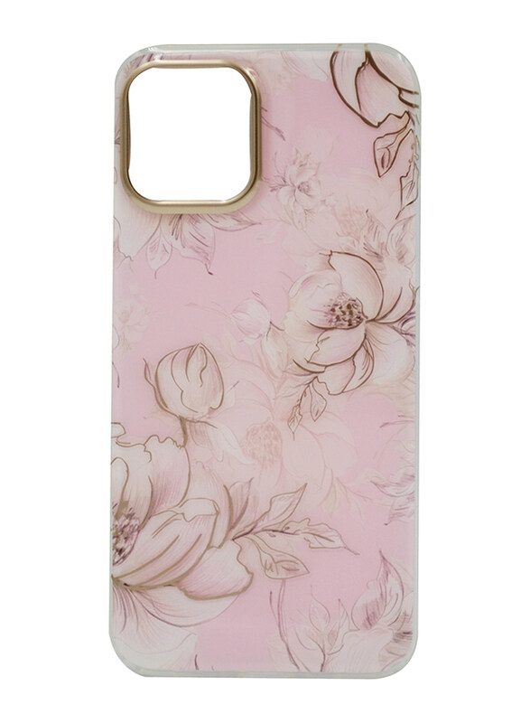 

Qiyang Apple iPhone 12/12 Pro Flower Series Premium Mobile Phone Case Cover, Pink