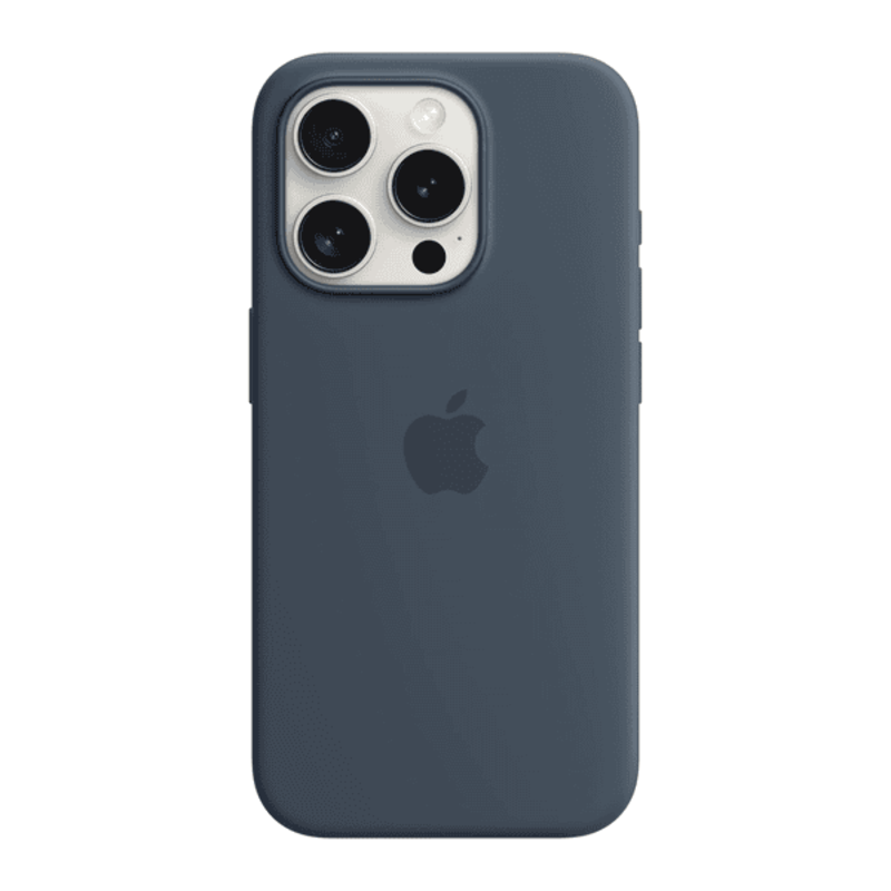 

N/a APPLE IPHONE 15 PRO SILICONE CASE STORM BLUE WITH MAGSAFE