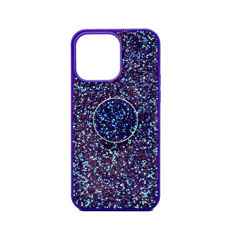 

Generic Isafe Bling Pop Up Hard Cover Iphone 14 Pro Purple