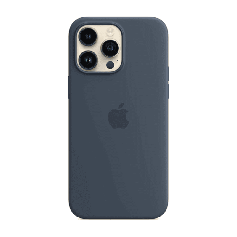 

N/a APPLE IPHONE 14 PRO MAX SILICONE CASE STORM BLUE WITH MAGSAFE