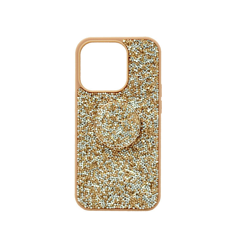 

Generic Isafe Bling Pop Up Hard Cover Iphone 14 Pro Rose Gold