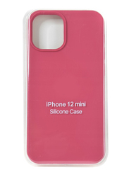 Perfect Apple iPhone 12 Mini Silicone Mobile Phone Case, Rose Red