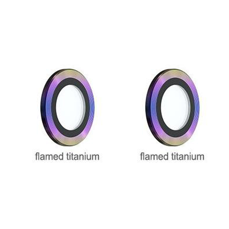 Davia Apple iPhone 13 Devia Gemstone Lens Protector For, Flamed Titanium