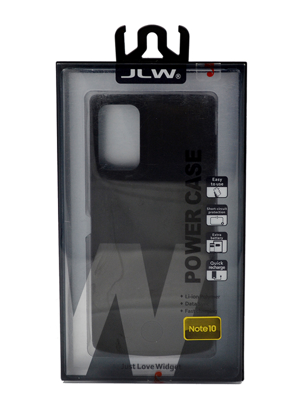JLW Power Pack Samsung Galaxy Note 10 Phone Battery Case, Black
