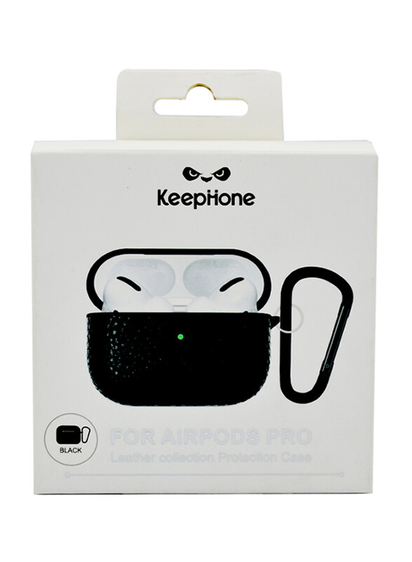 

Keephone Leather Protective Case for Apple Airpods Pro, Black