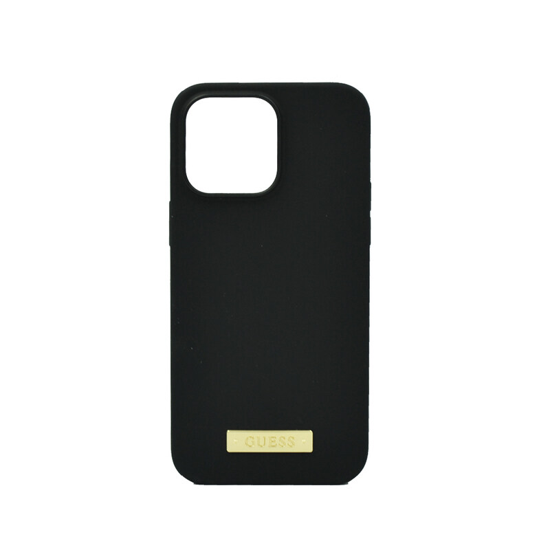 

N/a GUESS MAGSAFE LIQUID SILICONE LOGO HARD CASE FOR IPHONE 14 PRO PLATE BLACK