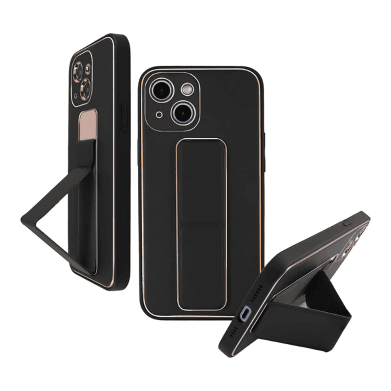 

N/a MY CHOICE LEATHER GRIP COVER IPHONE 14 PRO MAX BLACK