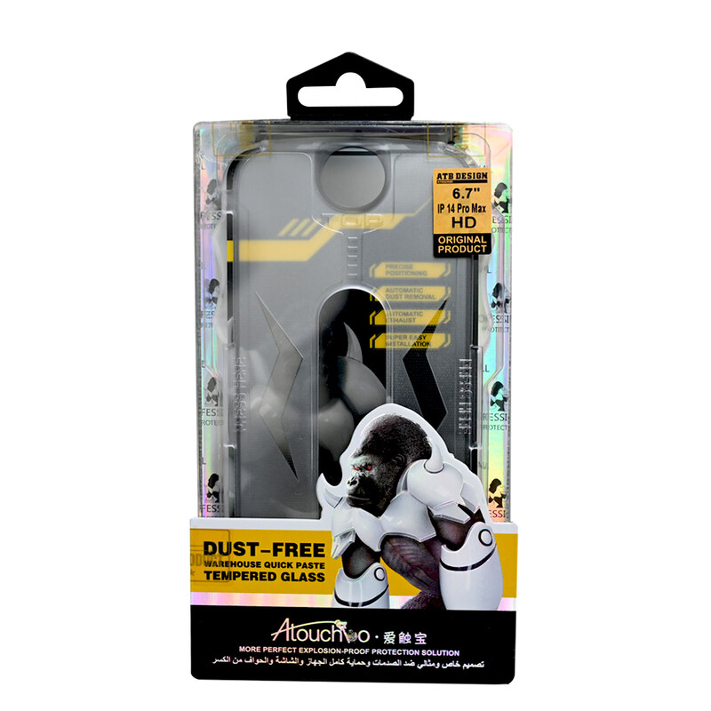 

N/a ATB EASY STICK TEMPERED GLASS HD IP14 PRO MAX BLACK