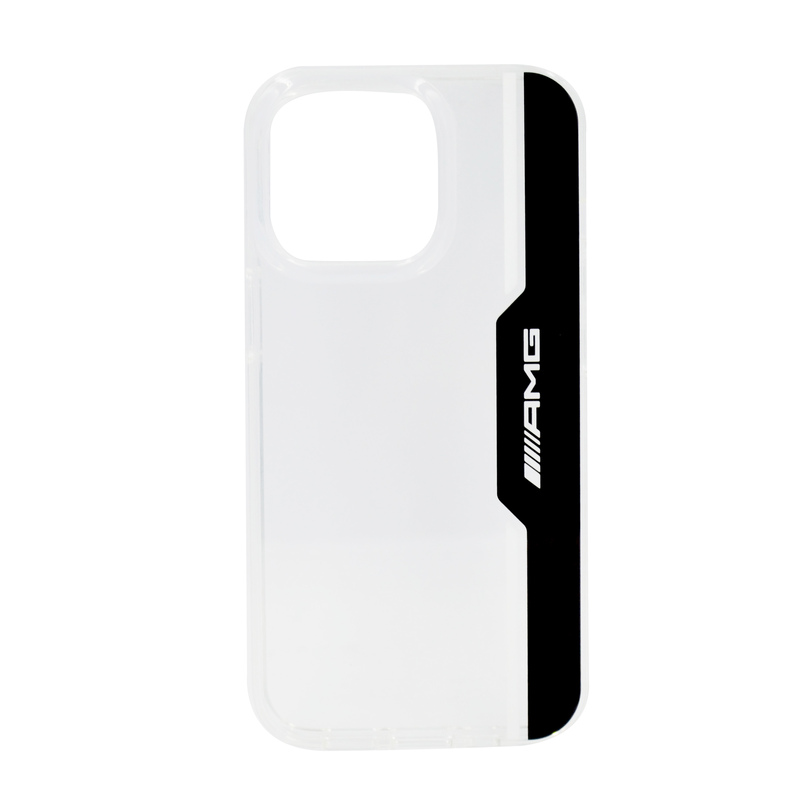 AMG Apple iPhone 13 Pro Amg Hard Case Electroplated Area & Line, Black/White