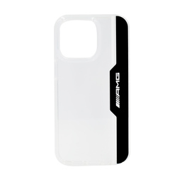 AMG Apple iPhone 13 Pro Amg Hard Case Electroplated Area & Line, Black/White