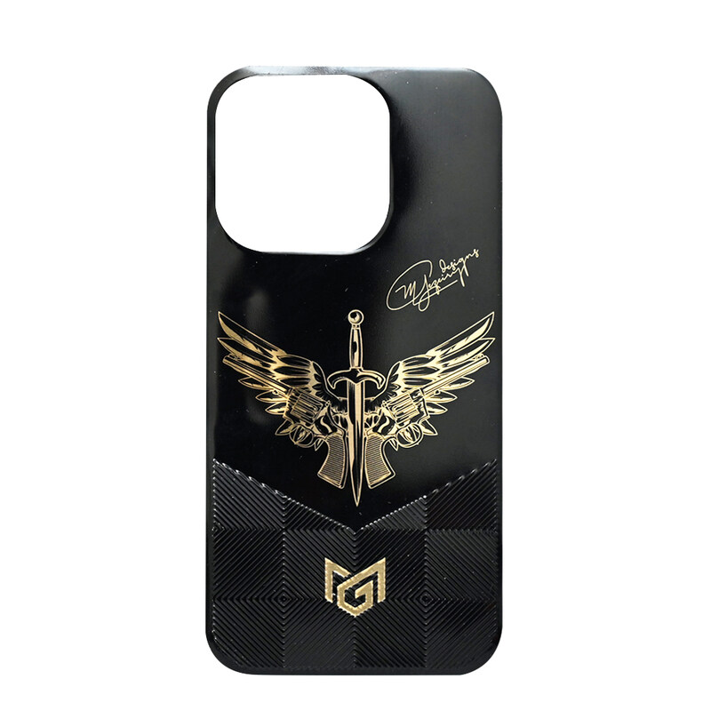 

N/a MG DESIGNS BACK STICKER IPHONE 14 PRO WING BLACK