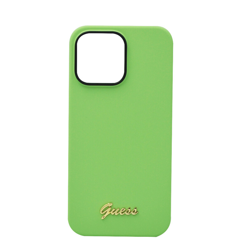 

N/a GUESS SILICONE PC CAMERA SCRIPT LOGO HARD CASE FOR IPHONE 14 PRO MAX GREEN