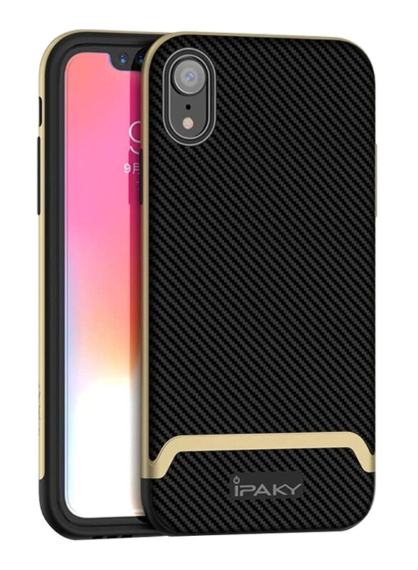 

Ipaky Apple iPhone XR Bumblebee Series Mobile Phone Case Cover, Black/Gold