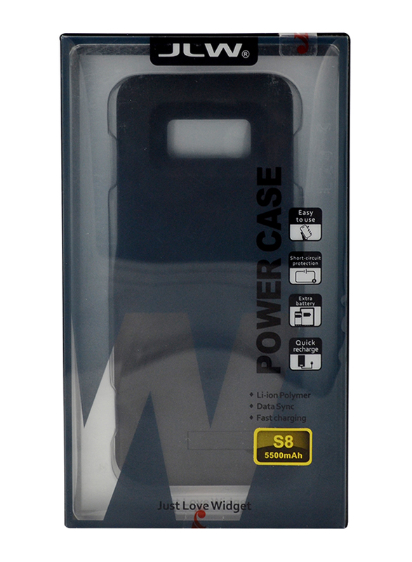 JLW Power Pack Samsung Galaxy S8 Phone Battery Case, Black