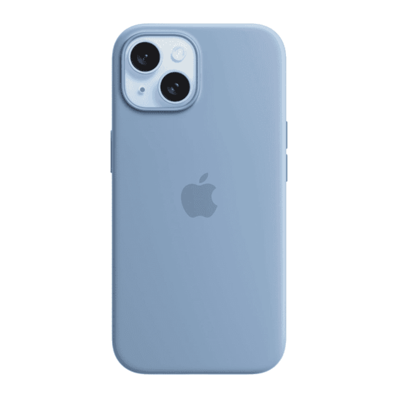

N/a APPLE IPHONE 15 SILICONE CASE WINTER BLUE WITH MAGSAFE
