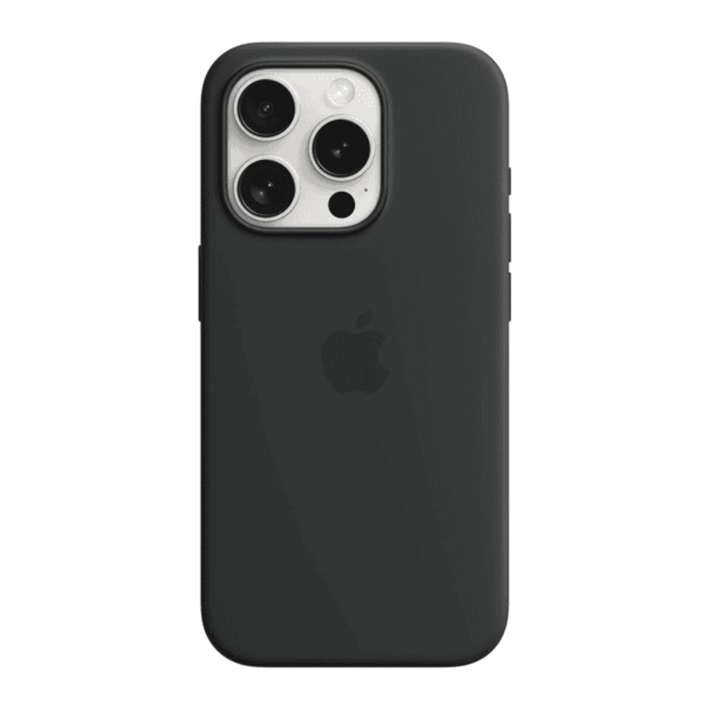 

N/a APPLE IPHONE 15 PRO SILICONE CASE BLACK WITH MAGSAFE