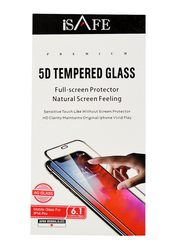 iSafe Apple iPhone 14 Pro Matte 5D Tempered Glass Screen Guard, Clear