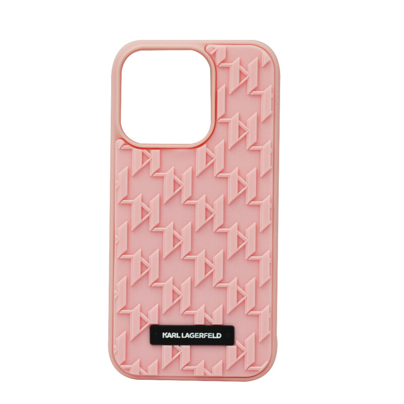 

N/a KARL LAGERFELD 3D MONOGRAM HARD CASE FOR IPHONE 14 PRO PINK