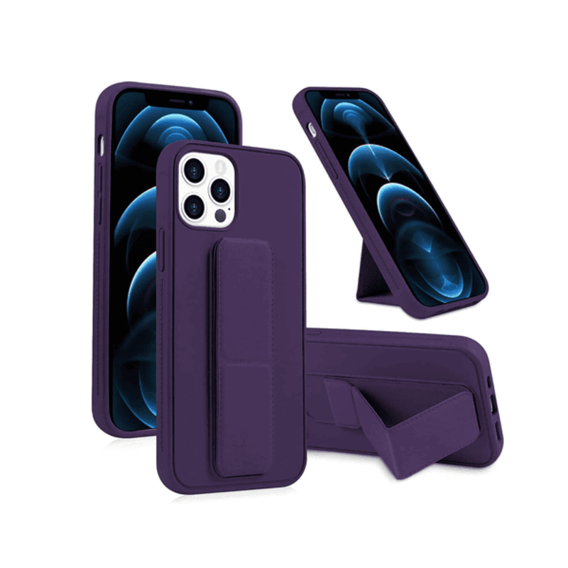 

N/a MY CHOICE LEATHER GRIP CASE IPHONE 13 PRO PURPLE
