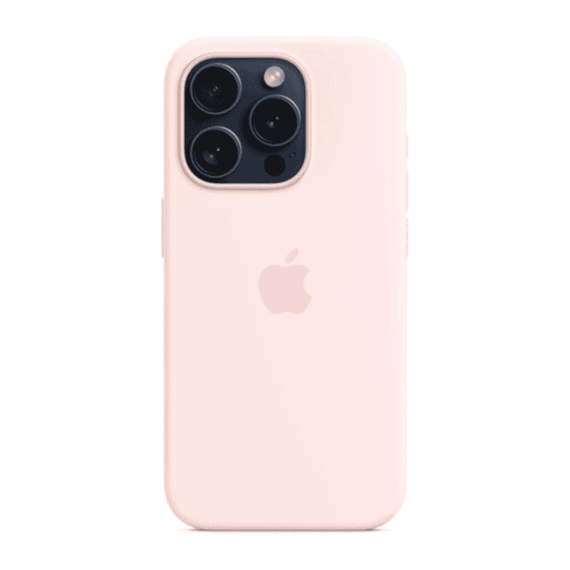 

N/a APPLE IPHONE 15 PRO SILICONE CASE LIGHT PINK WITH MAGSAFE