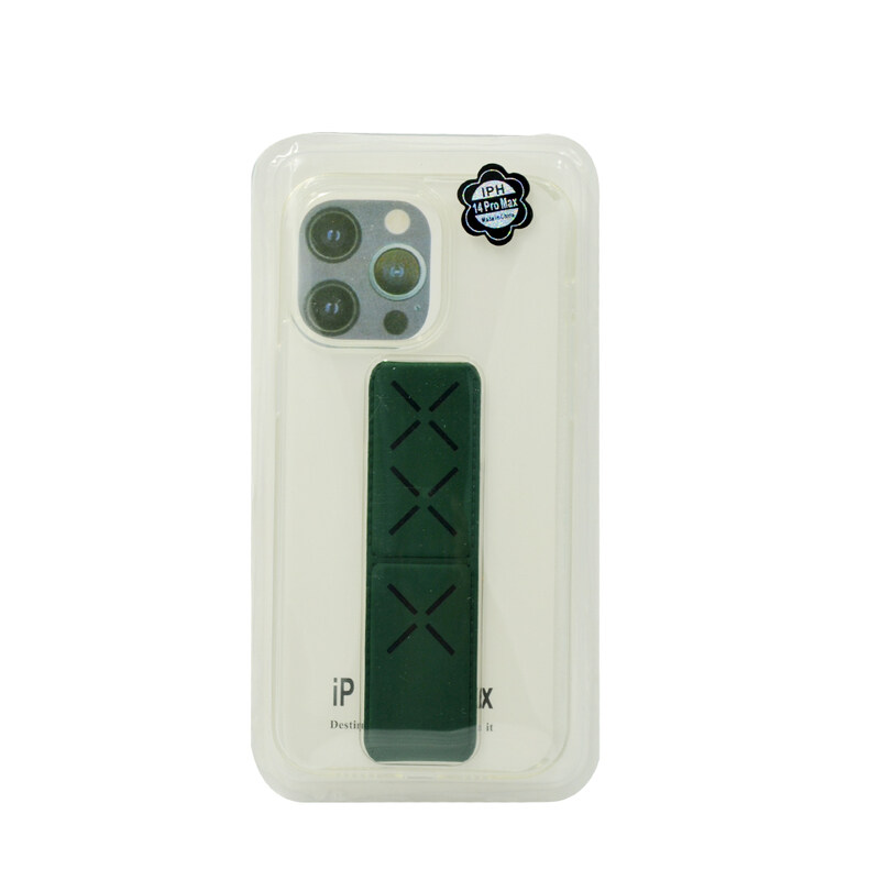 

N/a TRANSPARENT BACK COVER GRIP IPHONE 14 PRO BLACK