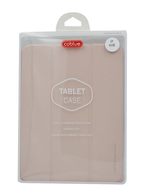 Coblue Apple iPad Mini 6 Leather Tablet Case, Pink