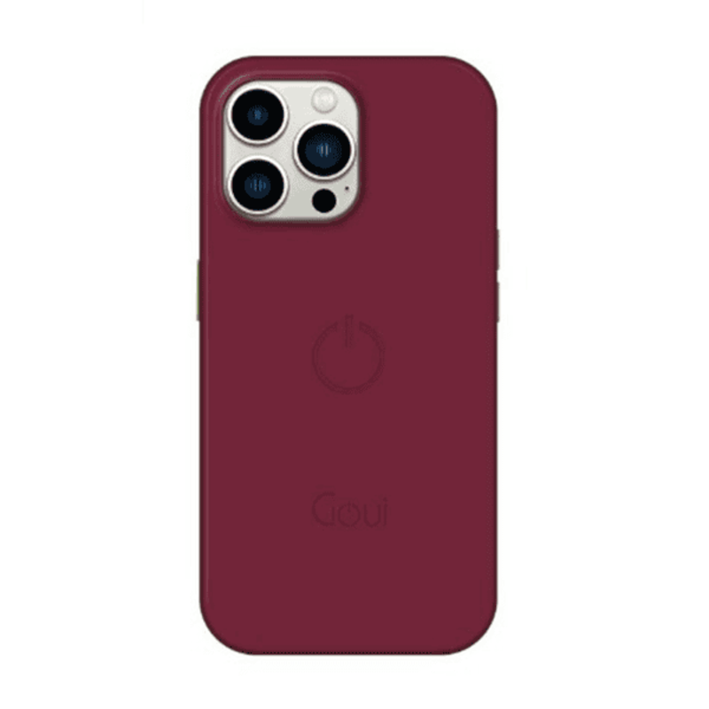 

N/a GOUI MAGNETIC CASE IPHONE 14 PRO MAX WITH MAGNETIC BARS MAROON RED