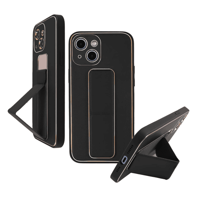 

N/a MY CHOICE LEATHER GRIP COVER IPHONE 15 PRO MAX BLACK