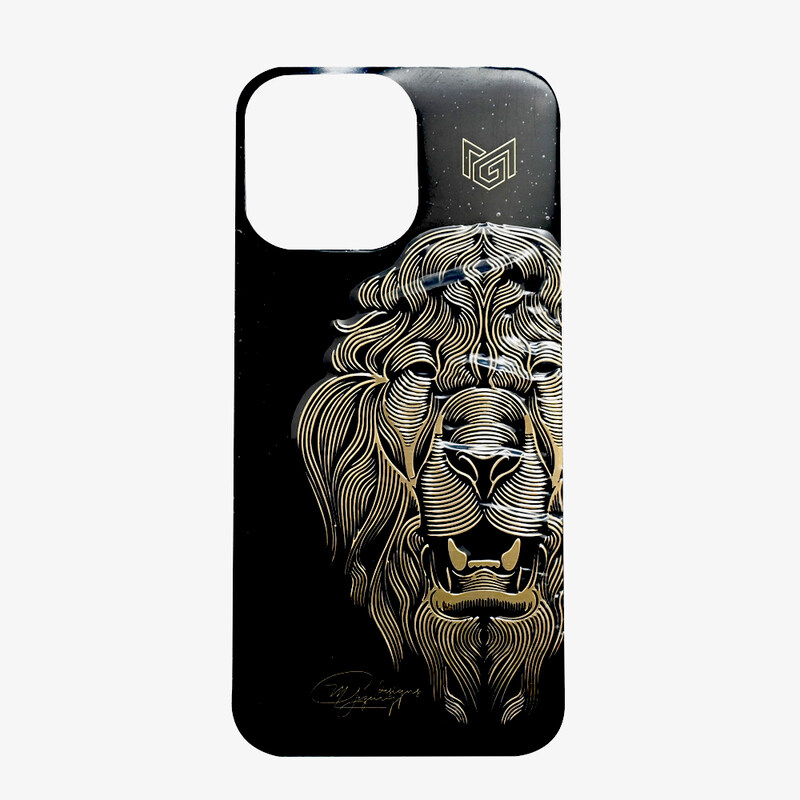 

N/a MG DESIGNS BACK STICKER IPHONE 14 PRO MAX LION BLACK