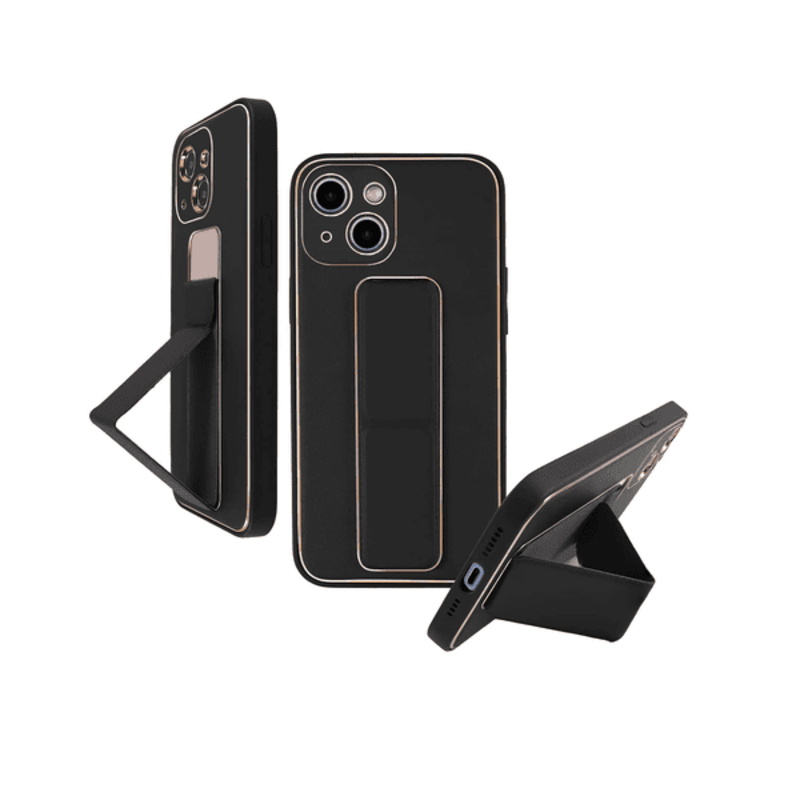 

N/a MY CHOICE LEATHER GRIP CASE IPHONE 15 BLACK