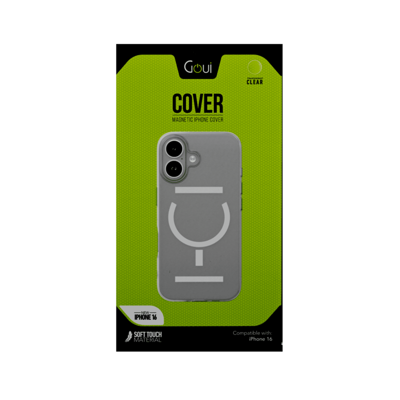 

N/a GOUI MAGNETIC CASE IPHONE 16 TRANSPARENT CLEAR