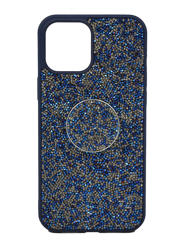 

iSafe Apple iPhone 12/12 Pro Bling Pop Up Hard Mobile Phone Case Cover, Blue