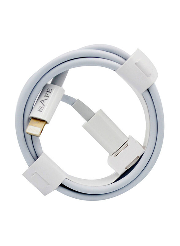 

iSafe 1-Meter PD Cable, Lightning to Type-C Cable for Smartphones, White