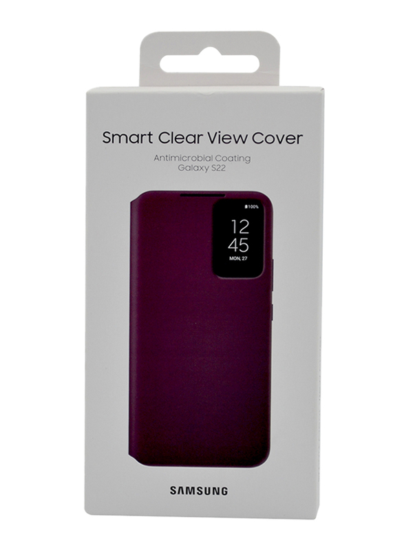 Samsung Galaxy S22 Clear View Mobile Phone Case, Purple