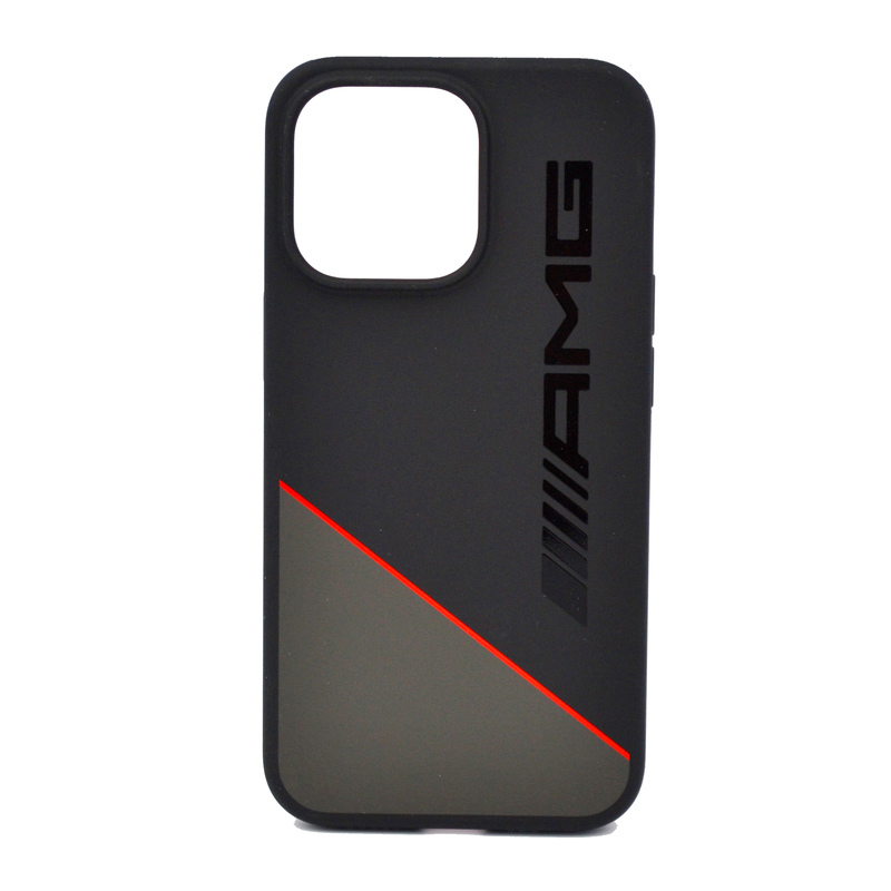 AMG Apple iPhone 13 Pro Amg Liquid Silicone Two Tones Line, Black