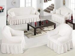 Fabienne 4-Piece Sofa Cover Set, White