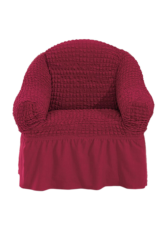 Fabienne One Seater Sofa Cover, Claret Red