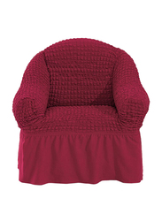 Fabienne One Seater Sofa Cover, Claret Red