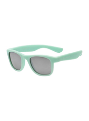 Koolsun Full Rim Wave Sunglasses Kids Unisex, Mirrored Silver Lens, KS-WABA001, 1-5 years, Bleached Aqua