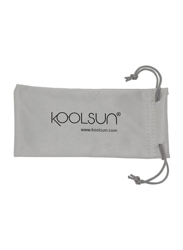 Koolsun Full Rim Wave Sunglasses Kids Unisex, Mirrored Green Lens, KS-WANG001, 1-5 years, Neon Green