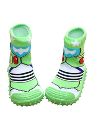Cool Grip Dragonfly Baby Shoe Socks Unisex, Size 21, 18-24 Months, Green