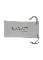 Koolsun Full Rim Wave Sunglasses Kids Unisex, Mirrored Green Lens, KS-WANG003, 3-10 years, Neon Green