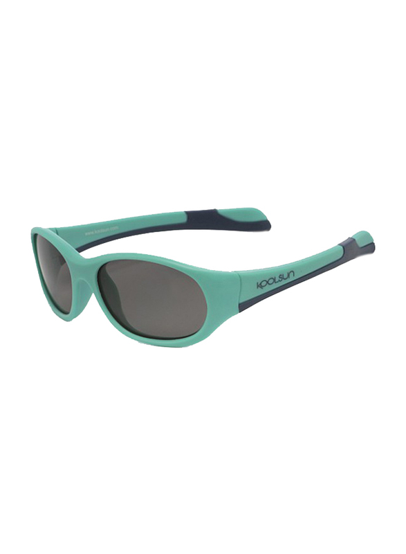 Koolsun Fit Full Rim Sunglasses for Kids, Smoke Lens, 3-6 Years, Aqua Sea Navy
